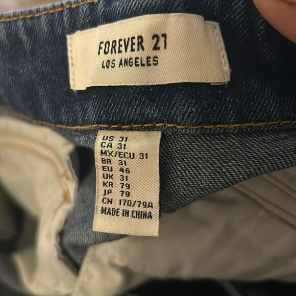 FOREVER 21| Cargo Womens jeans belted size 31 - Picture 6 of 8